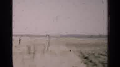 Illinois USA (1947): Huge Empty Space With Plantations And A Strange Distant