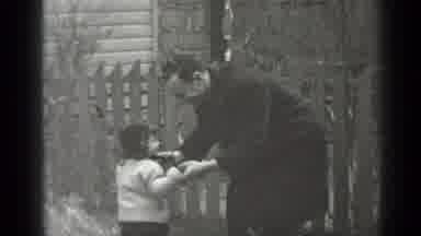 New York (1947): Father And Child Playing Ringa Ringa Roses Nursery Rhyme And