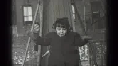 New York (1947): Black And White Video Of Little Girl Playing On Slide And Swing