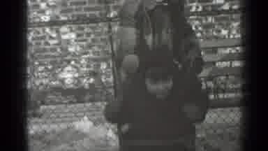 New York (1947): Child Goes Back And Forth As Adult Pushes From Behind Then Child