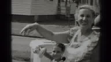 New York (1947): People Near Tents Outside Maybe At A Park Or Festival