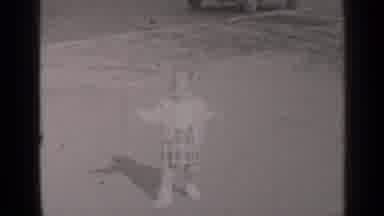 New York (1947): Black And White Video Of Kids Walking And Running Down The Street