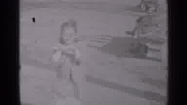 New York (1947): Little Girl Pushing Her Brother In The Stroller Down The Street