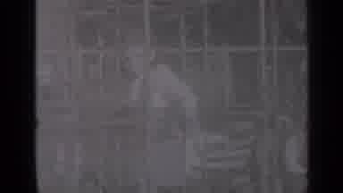 New York (1947): Man Tosses Bricks To Two Men Working Above On Scaffolding