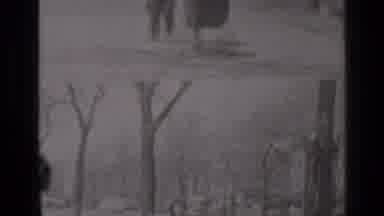 New York (1947): Girl Pushing Stroller With Little Boy Walking Along Side And Boy