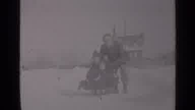 New York (1947): Home Movie Captures A Family Sledding Adventure As The Man Of The