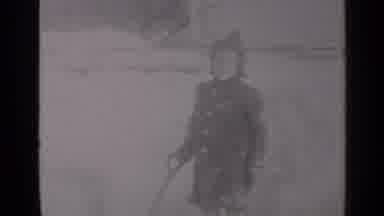 New York (1947): A Boy Clearing Snow