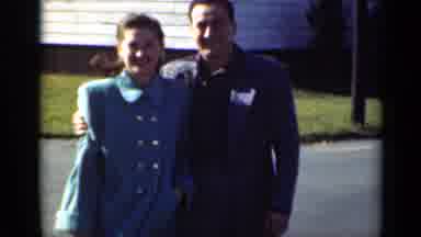 New York (1947): A Man Walks Holding A Women Close In His Arm Then A Cutaway To A
