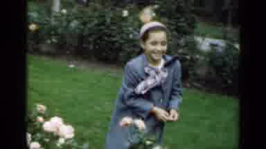 New York (1947): Young Gardener Wins First Place In Outdoor Flower Show For Her
