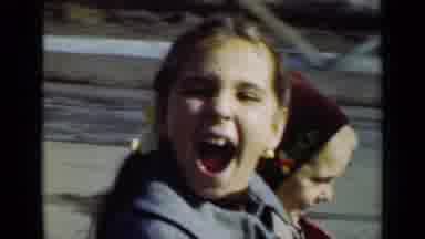 New York (1947): Girl Opens Her Mouth To Show Two Teeth Then Is With Little Sister
