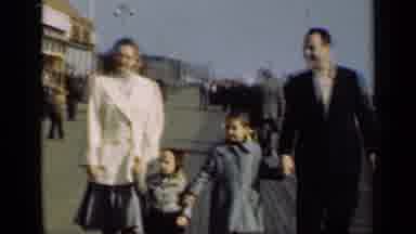 New York (1947): Clear Day Driving Near The Coast Watching The Ocean Waves Crash
