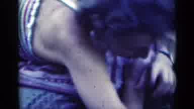 Indiana USA (1948): A Beautiful Young Lady Laughs And Smiles At The Camera While