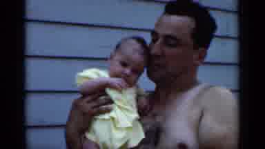New York (1950): Men With Children And Toddlers Showing Off For The Camera