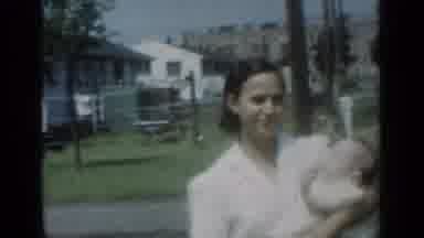 New York (1950): Proud Mom Showing Off Her New Born Baby