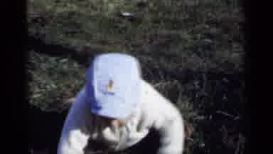New York (1950): Determination Wins The Day! Baby Uses Crawling Skills Outdoors!
