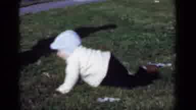 New York (1950): A Baby Still Learning To Crawl Makes Her Way To Parent