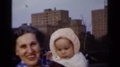 New York (1950): It's A Video Clip Of Grandmother And Parent Smiling With Their