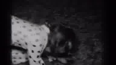 New York (1950): Children Playing Girls Pijamas Laugh Carpet Flower Hair
