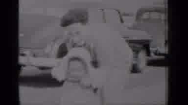 New York (1950): Toddler Chases Dog Then Holds Him Then Puts Him Down Then Steps