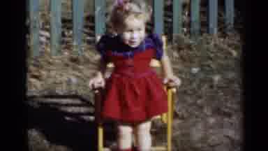 New York (1950): Black And White Vintage Video Of A Little Boy And A Little Girl
