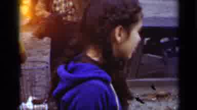 New York (1950): Outdoor Lights Capture A Plea For Help From A Girl Teen While Her