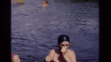 New York (1951): Woman Enjoying A Swim While Complaining About The Water