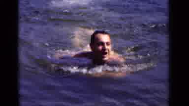 New York (1951): Male Swimming In Open Water
