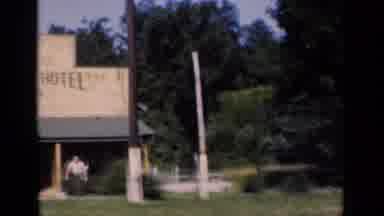 New York (1951): Spring Lane Hotel Property And A Bridge Over A River