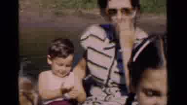 New York (1951): Family Rowing A Boat In A Lake Then Shot Of Other Family Rowing