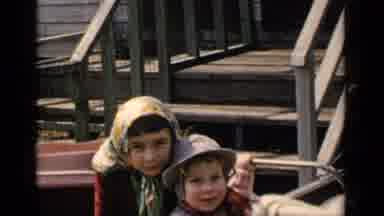 New York (1951): Two Little Girls Probably Sisters Wearing Older Outfits Very Cute