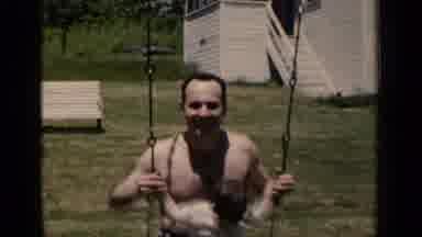 New York (1951): Dad And Son Swing In Swing Outside Of The House More Likely In