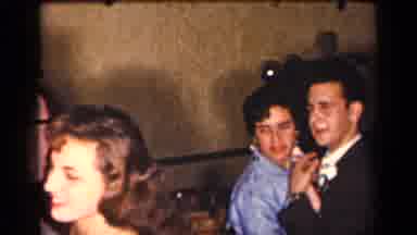 New York (1954): Many People Dancing Together At A Gathering Back In Older Times