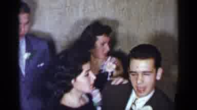 New York (1954): Sort Color Film Of A Couple Dancing At Some Social Event Dressed