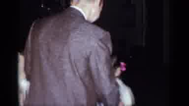 New York (1954): Happy Bride And Groom Dancing With Smiling Children At A Wedding