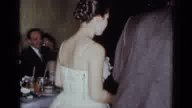 New York (1954): New Bride At Wedding Dancing With Young Family Member Then