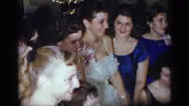 New York (1954): Man Gathers Around A Group Of Ladies For A Party