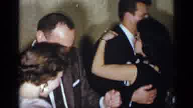 New York (1954): Couple Dancing While Holding Hands And Chatting