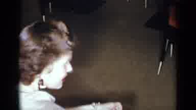 New York (1954): Three Women And Two Children At A Dinner Enjoying Themselves