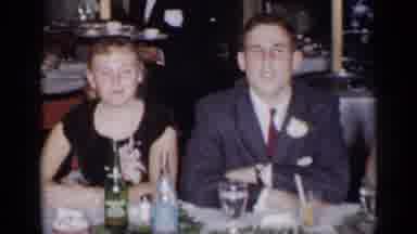 New York (1954): Group Of People Sitting At Table At Evening Social Gathering