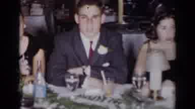 New York (1954): Many Well-Dressed People Sitting Or Dancing Together At A Party