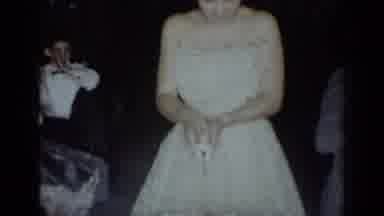 New York (1954): Young Bride Uses Steaming Knife To Make First Cut Into Her Large