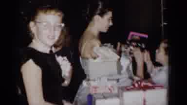 New York (1954): Woman On Birthday Getting Presents From Pretty Little Girls With