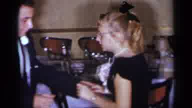 New York (1954): Man In Tie And Girl In Ponytail Dance Back And Forth