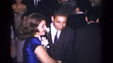 New York (1954): Several People Gather And Applauds As The Wedding Party Dances