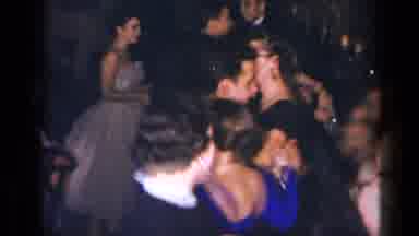 New York (1954): Many Couples Dancing At Party Guys In Suits And Ties And Ladies