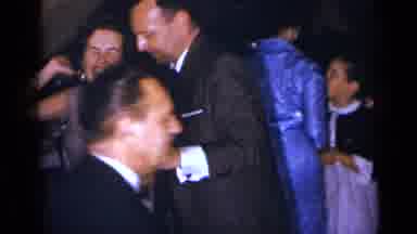 New York (1954): Man And Woman At A Dinner Party Dancing Smiling And Enjoying