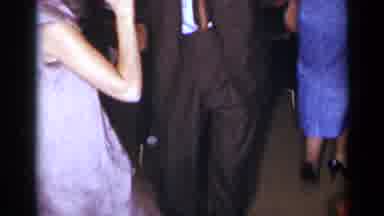 New York (1954): Man And Woman Dance At A Dinner Party While Waiter Walks By With