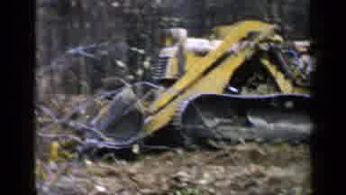 Birmingham Alabama (1957): Bulldozing Forest Working Construction Clearing