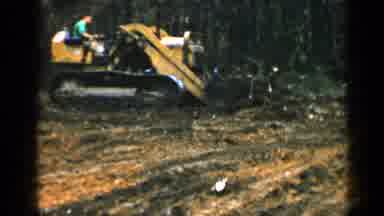 Birmingham Alabama (1957): Man Mercilessly Destroying Green Forest By Using Of