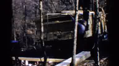 Birmingham Alabama (1957): Two Men Working Hard To Unload A Large Delivery Of